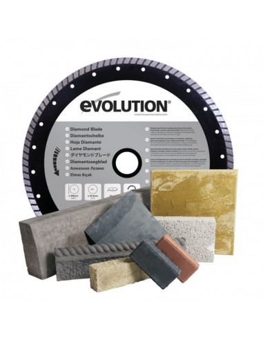 Lama Diamantata Multiuso Evolution 300 Mm | Per Taglio Metallo, Cemento, Mattone | Bordo Segmentato, Foro 22,2 Mm